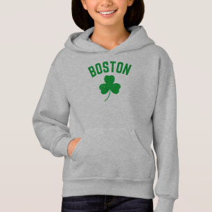 Camiseta Boston Green Lucky Shamrock Hoodie