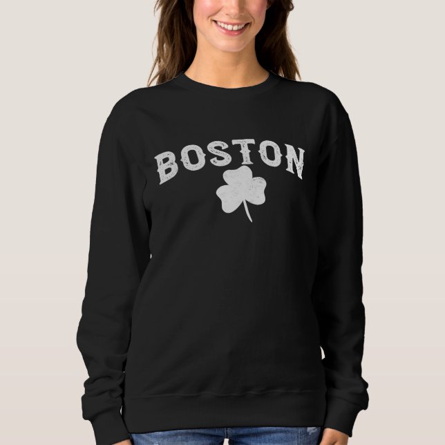 Camiseta Boston Irish Shamrock St Patrick's Day (Frente)