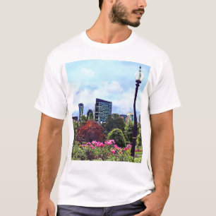 Camiseta Boston MA - Boston Common e horizonte