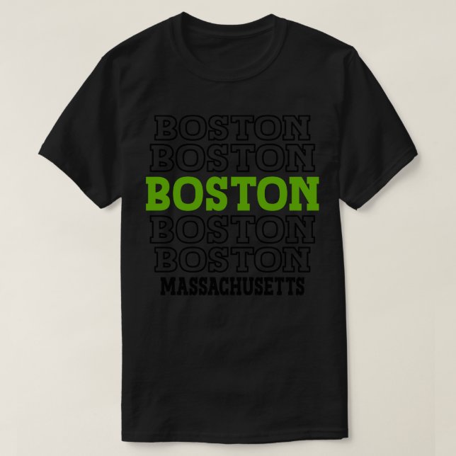 Camiseta Boston Massachusetts 2 (Frente do Design)