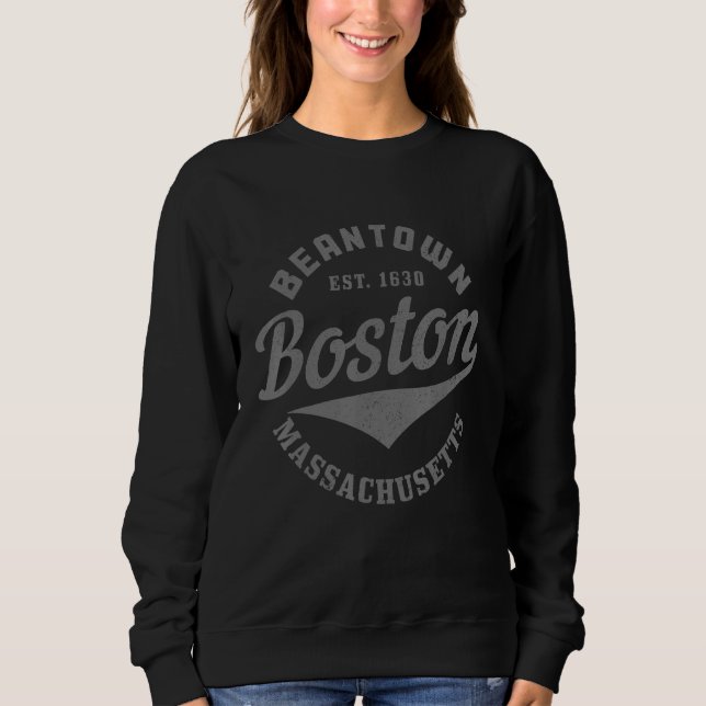 Camiseta Boston Massachusetts Beantown Est. 1630 Pride Vint (Frente)