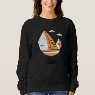 Camiseta Boston Massachusetts Pirâmide Geografia Ruim Estú