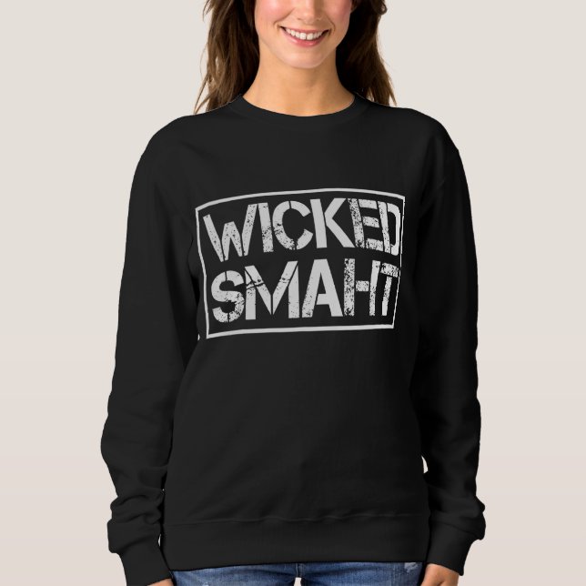 Camiseta Boston Massachusetts Wicked Smaht (Frente)