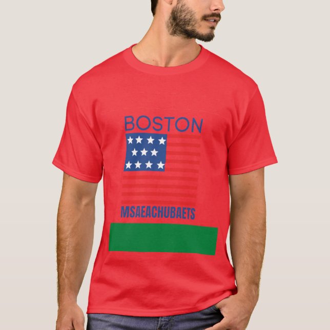 Camiseta Boston Msaeachubaets 1 (Frente)