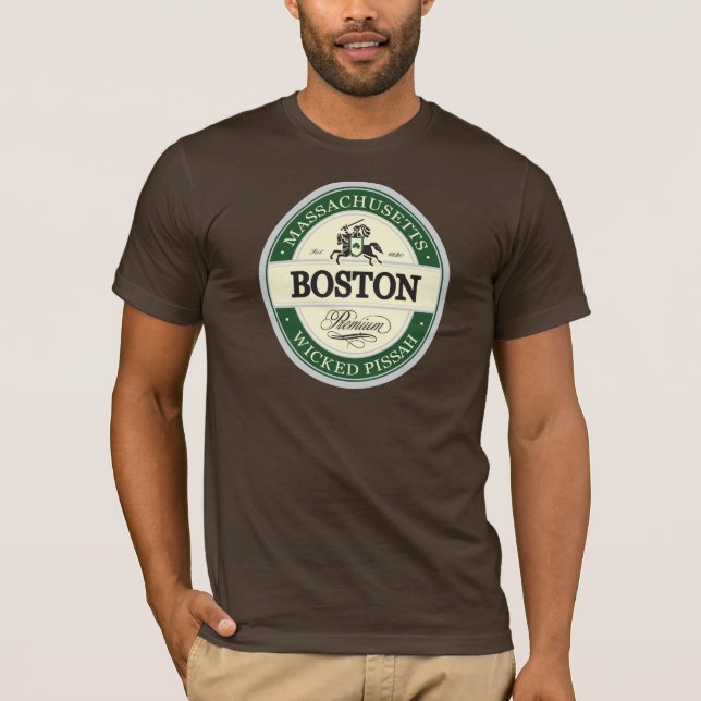 Camiseta Boston - pissah mau (Frente)