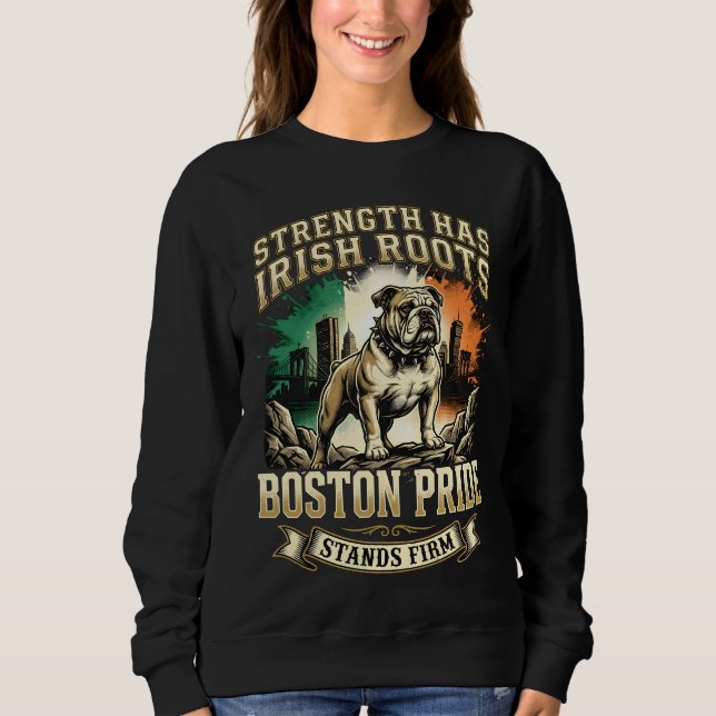 Camiseta Boston Pride Irish Roots Bulldog (Frente)