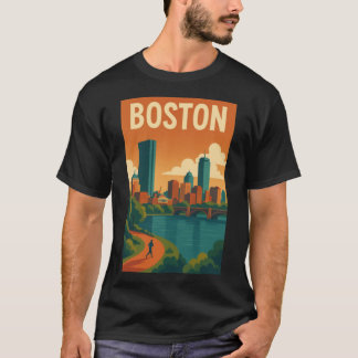 Camiseta Boston Retro Poster