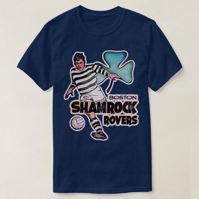 Camiseta Boston Shamrock Rover TShirt (Frente do Design)