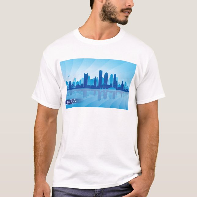Camiseta Boston Skyline (Frente)
