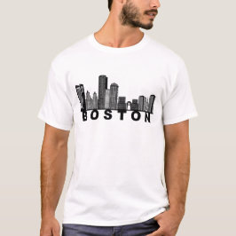 Camiseta Boston Skyline Silhouette 
