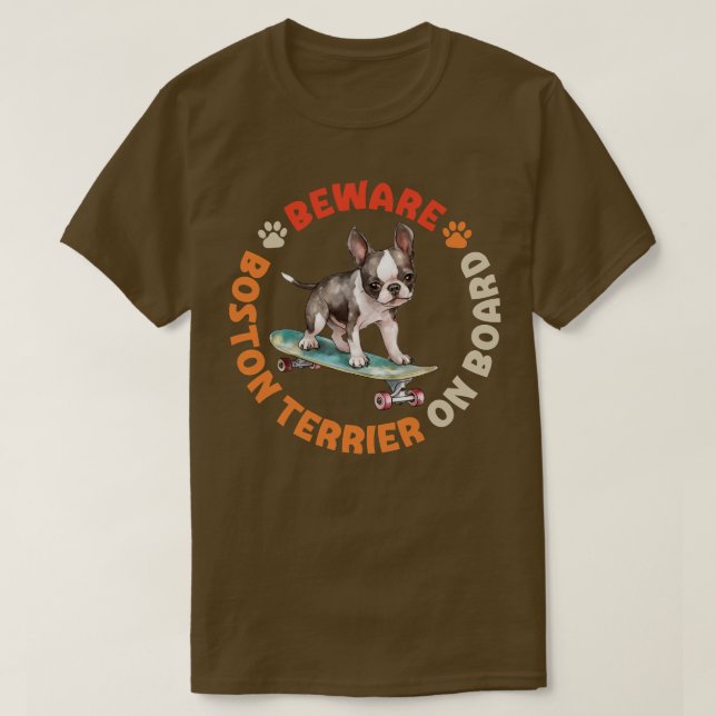Camiseta Boston Terrier 2 (Frente do Design)