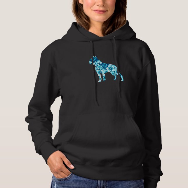Camiseta Boston Terrier Aloha Cão Havaiano 2 (Frente)