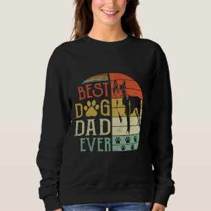 Camiseta Boston Terrier Best Dog Pai Nunca Vintage Padre Da