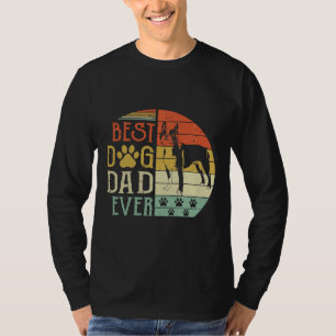 Camiseta Boston Terrier Best Dog Pai Nunca Vintage Padre Da