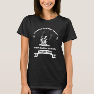Camiseta Boston Terrier Best For Dia de as mães