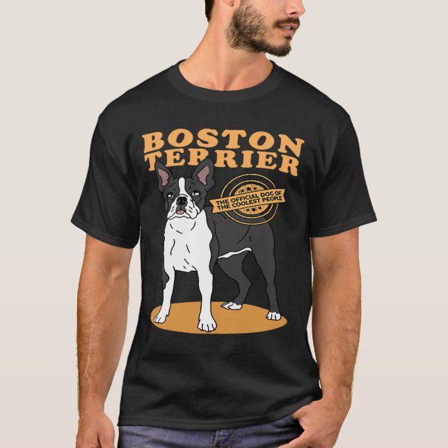 Camiseta Boston Terrier Boston Terrier Dog Do Mais Frio B (Frente)