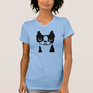 Camiseta Boston Terrier  Cão-de-cartoon