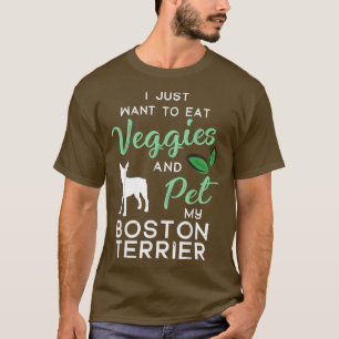 Camiseta Boston Terrier Dog Cigarro dono Xmas Aniversário