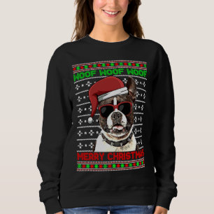 Camiseta Boston Terrier Dog Engraçado Woody Feliz Natal