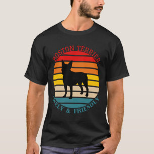 Camiseta Boston Terrier Dog Livremente E Amiga