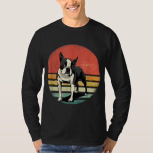 Camiseta Boston Terrier Dog Lover Retro Vintage 70s Pet Cac