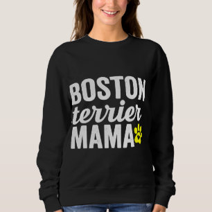 Camiseta Boston Terrier Dog Mama Puppy Paw Mãe presente par