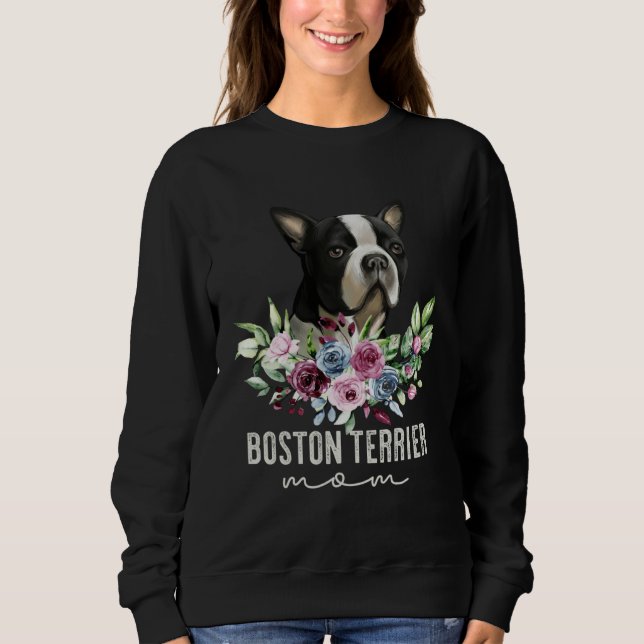 Camiseta Boston Terrier   Dog Mom (Frente)