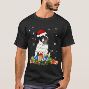 Camiseta Boston Terrier Dog natalinas Papais noeis Xmas Dog