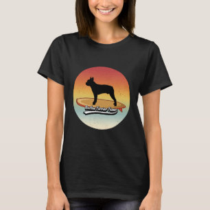Camiseta Boston Terrier Dog No Surfboard