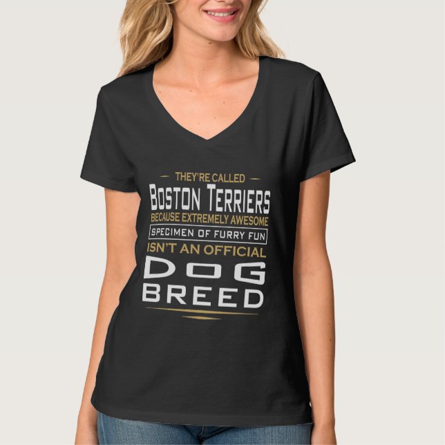 Camiseta Boston Terrier Dog Owners Furry Fun (Frente)