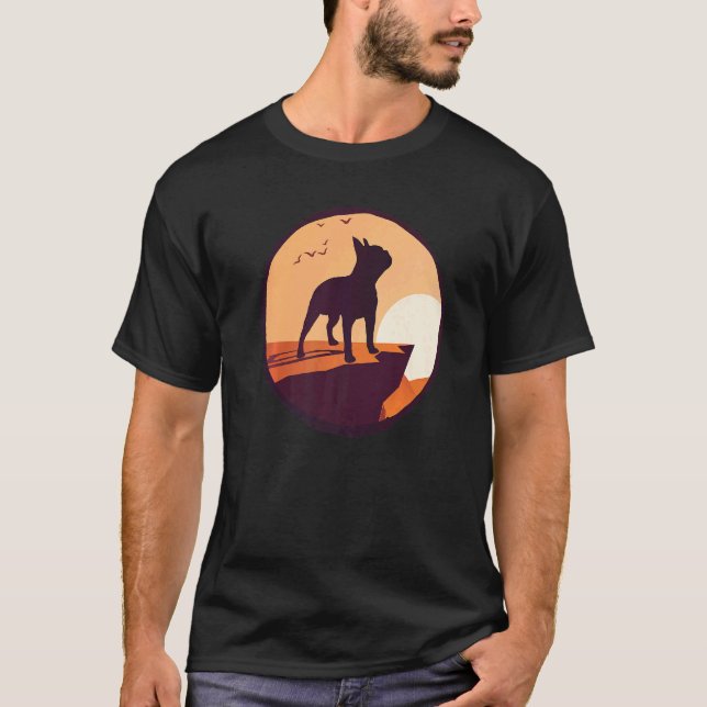Camiseta Boston Terrier Dog Retro 13 (Frente)