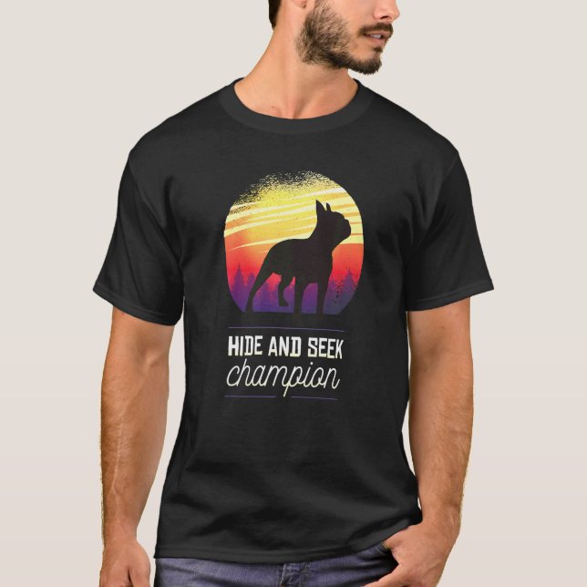 Camiseta Boston Terrier Dog Retro 5 (Frente)