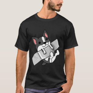 Camiseta Boston Terrier Duct Armado Para Muro
