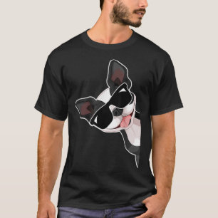 Camiseta Boston Terrier Funny Bull Boston Dog Com Sunglas