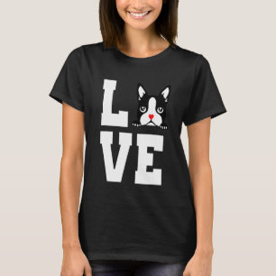 Camiseta Boston Terrier I Love My Bostie For Dog