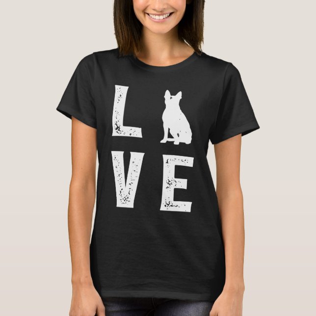 Camiseta Boston Terrier Love  1 (Frente)