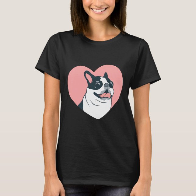 Camiseta Boston Terrier Love 168 (Frente)