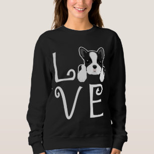 Camiseta Boston Terrier Love Relaxou o Ajustado