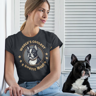 Camiseta Boston Terrier Mãe, a mais fixe do mundo
