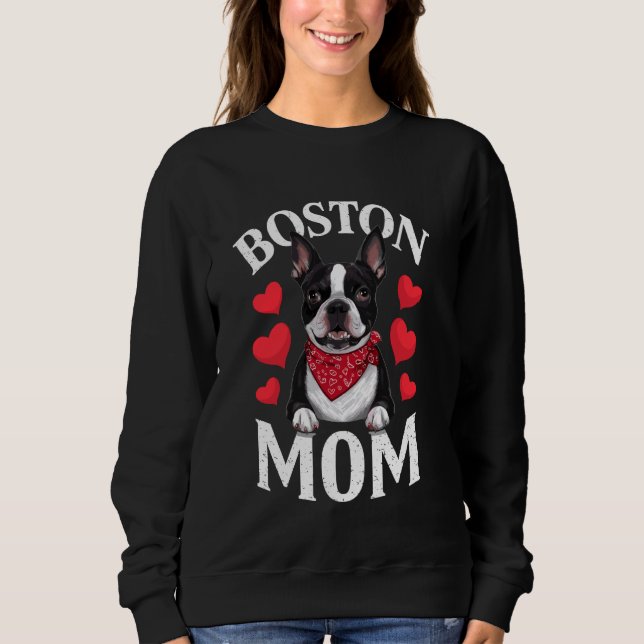 Camiseta Boston Terrier Mãe, Cachorro Mãe (Frente)