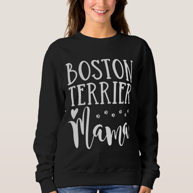 Camiseta Boston Terrier Mama Custa Boston Terrier Dog Mãe (Frente)