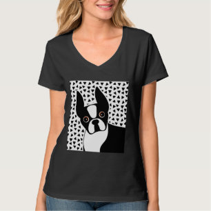 Camiseta Boston Terrier Modern Dog Art