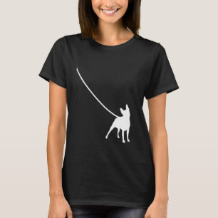 Camiseta Boston Terrier na Coleira Cachorro Bostie Mãe Pai 