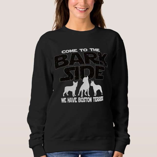 Camiseta Boston Terrier Owners Come To The Bark Side (Frente)