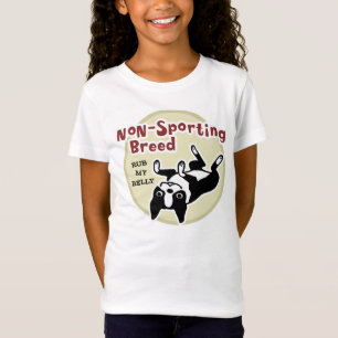 Camiseta Boston Terrier "Raça Não Esportiva"
