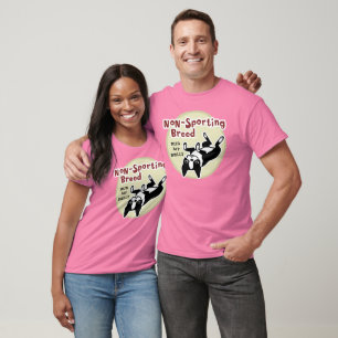 Camiseta Boston Terrier "Raça Não Esportiva"