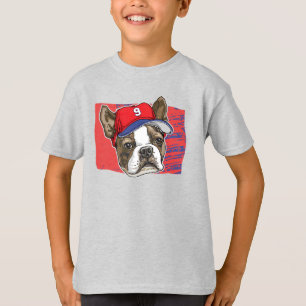 Camiseta Boston Terrier Red Baseball Hat BKG