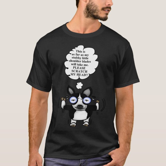 Camiseta Boston Terrier Scratch My Head (Frente)