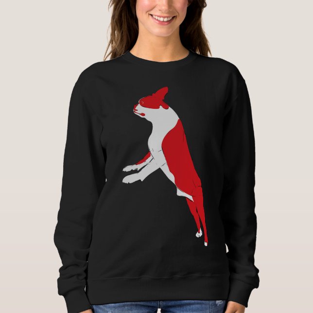 Camiseta Boston Terrier sobre duas pernas (Frente)