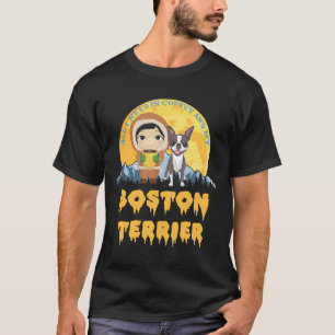 Camiseta Boston Terrier Tudo Que Preciso É Café E Meu Cacho